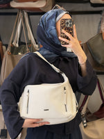 NASBAG Çift Ana Bölmeli Kadın El ve Omuz Çantası - 1397
