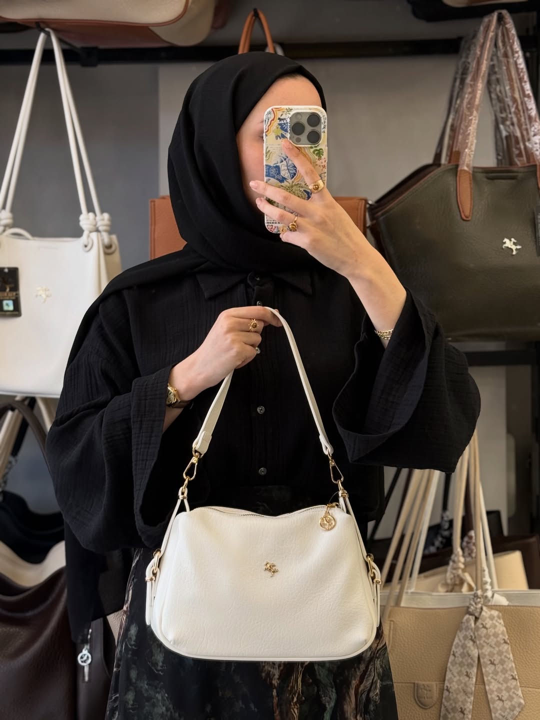 Nas Bag Kadın Omuz ve Çapraz Çanta Çok Gözlü Şık Tasarım - 1433