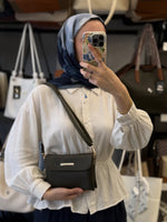 Nas Bag Haki Çok Bölmeli Mini Omuz Çantası - 1434