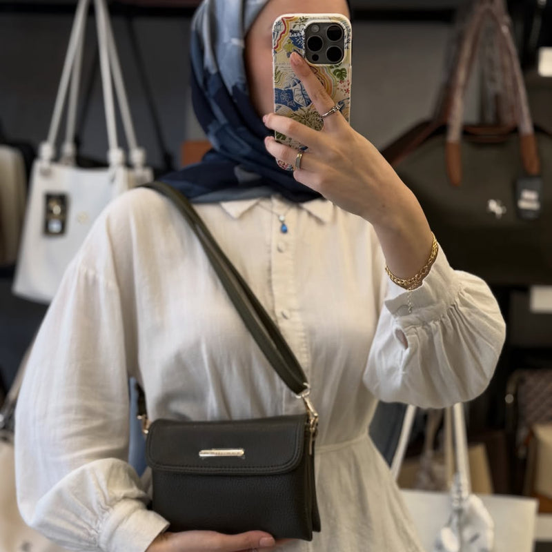 Nas Bag Kadın Çok Bölmeli Mini Omuz Çantası - 1434 - 7