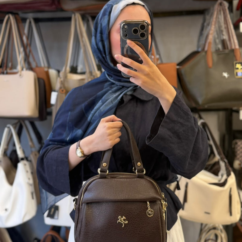 NAS Bag Çok Bölmeli Yumuşak Kumaş Kadın El ve Omuz Çantası - 1438 - 3