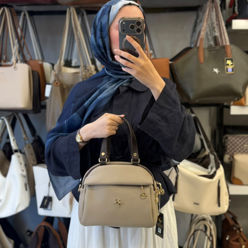 NAS Bag Çok Bölmeli Yumuşak Kumaş Kadın El ve Omuz Çantası - 1438 - 14