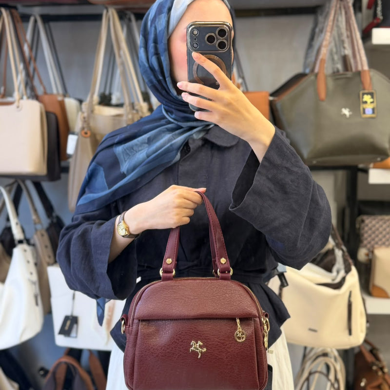 NAS Bag Çok Bölmeli Yumuşak Kumaş Kadın El ve Omuz Çantası - 1438 - 10
