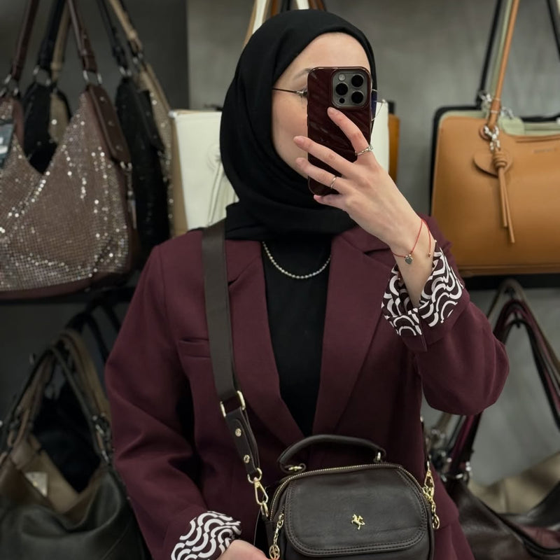 NASBAG Çok Bölmeli ve Geniş Askılı Kadın El ve Çapraz Omuz Çantası - 1444 - 10