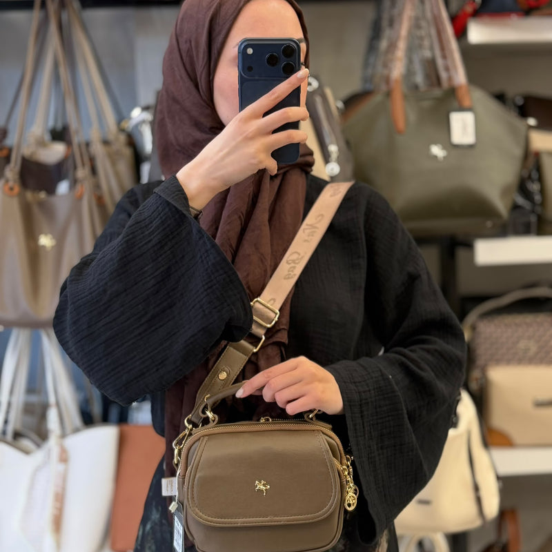 NASBAG Vizon Bono Çok Bölmeli ve Geniş Askılı Kadın El ve Çapraz Omuz Çantası - 1444 - 1