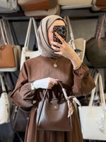 Nas Bag Fularlı Mini Boy El ve Çapraz Çanta - 1466