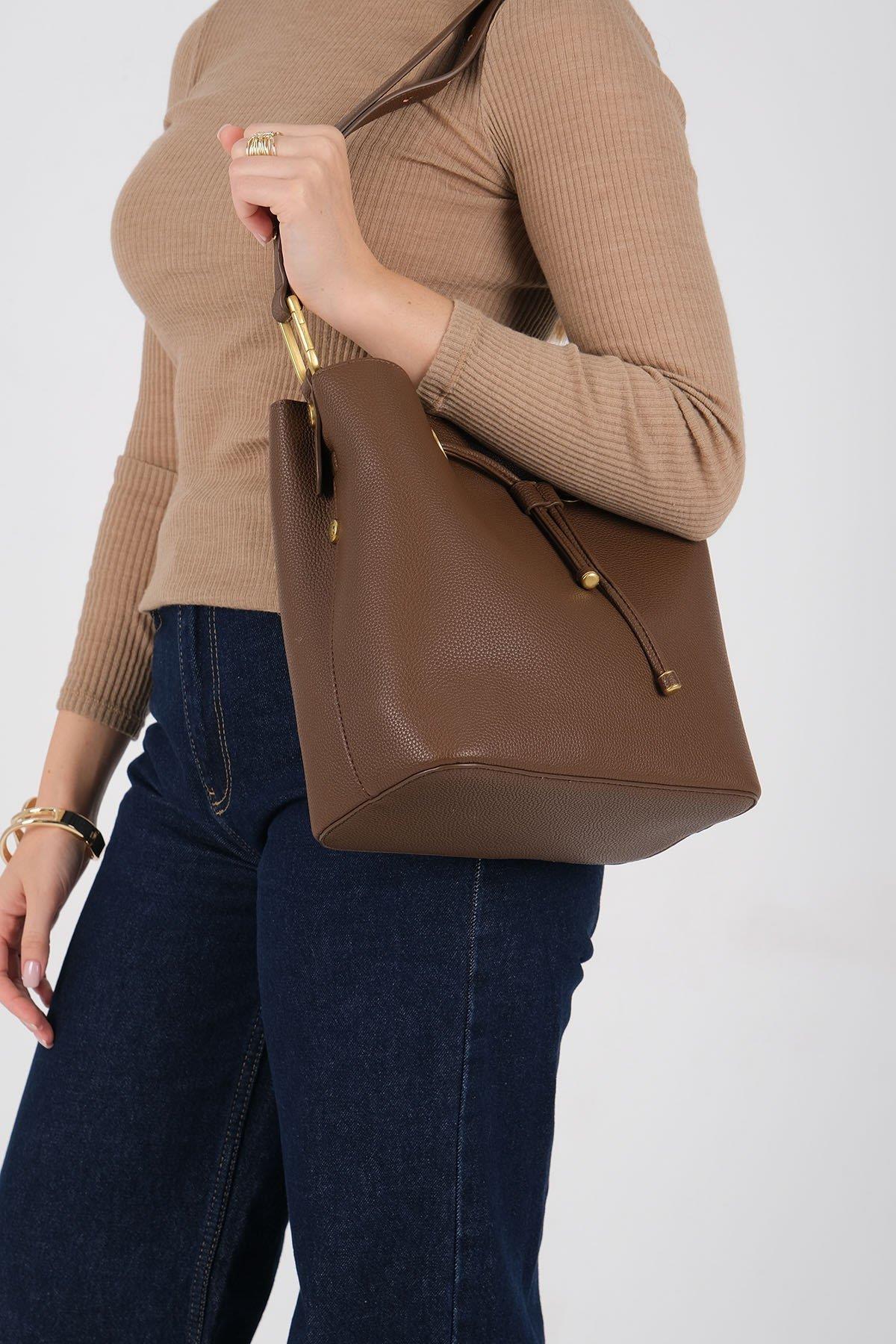 Silver & Polo SP1241 Kadın Omuz Çantası Kahve