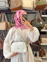 Nas Bag Beyaz Günlük Çapraz Askılı Kadın Çantası - 1484