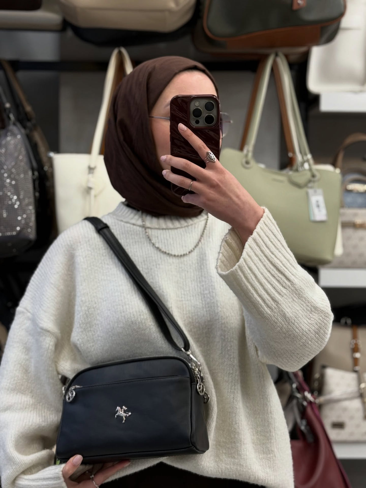 Nas Bag Siyah Günlük Çapraz Askılı Kadın Çantası - 1484