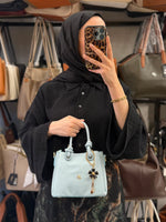 Nas Bag Kadın Charmlı Mini El ve Çapraz Çanta - 1498