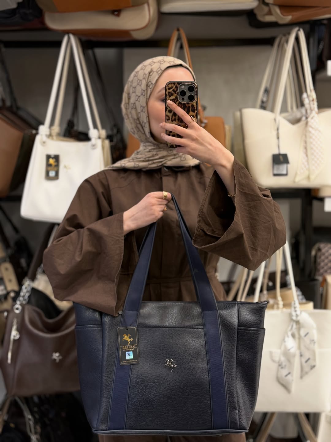 Nas Bag Lacivert Kadın Extra Büyük Omuz Çantası ve Spor Çantası - 1508