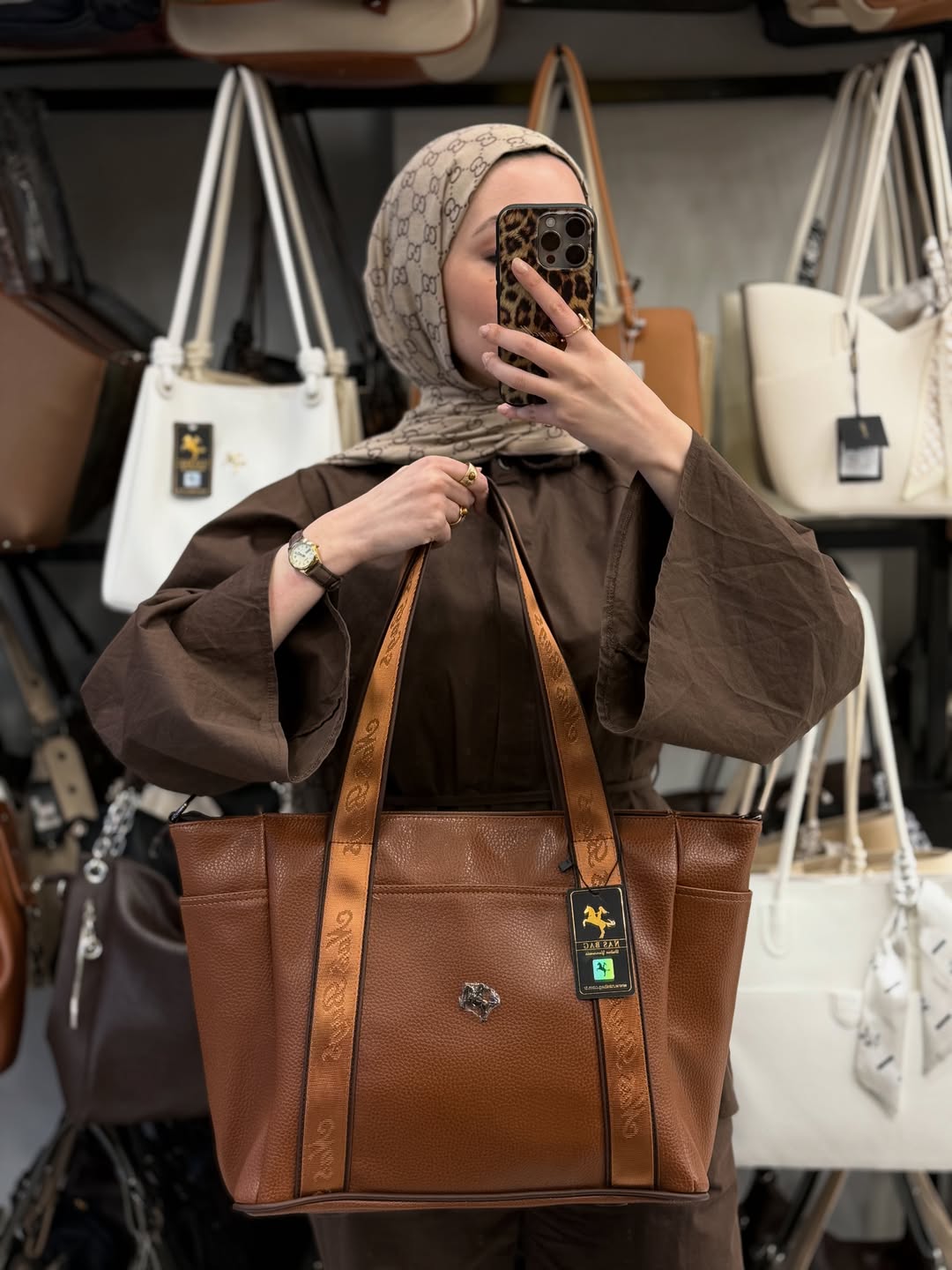 Nas Bag Taba Kadın Extra Büyük Omuz Çantası ve Spor Çantası - 1508