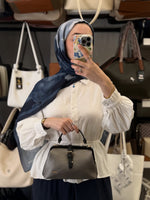 Nas Bag Gri Bölmeli Kadın Kol ve El Çantası - 1516