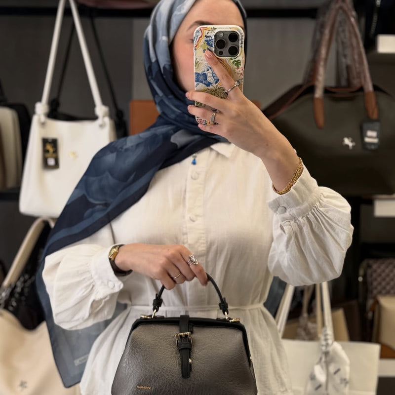 Nas Bag Gri Bölmeli Kadın Kol ve El Çantası - 1516 - 1