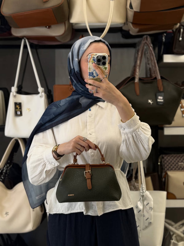 Nas Bag Haki Bölmeli Kadın Kol ve El Çantası - 1516