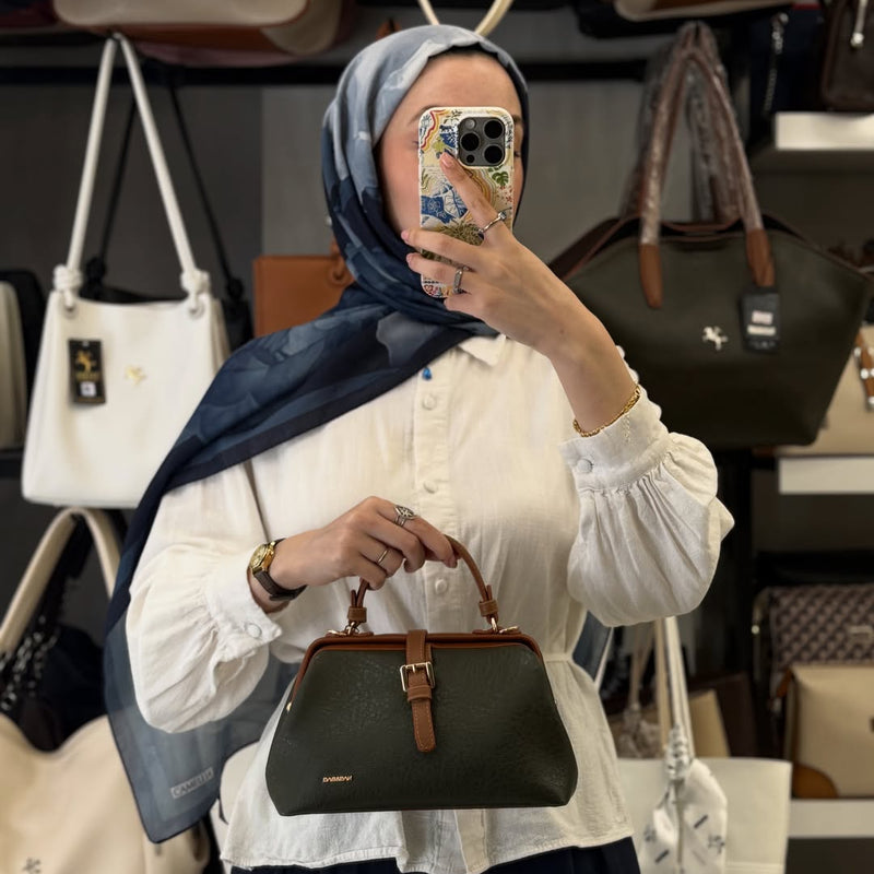 Nas Bag Haki Bölmeli Kadın Kol ve El Çantası - 1516 - 1