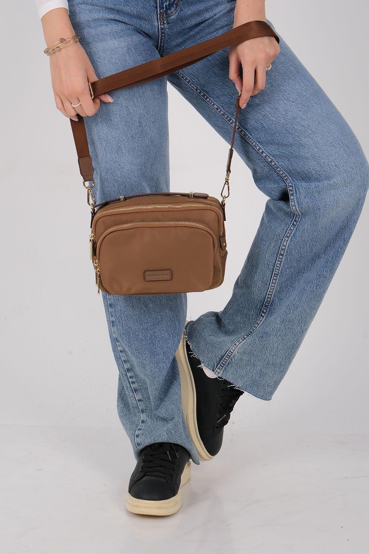 Silver & Polo SP1221 Kadın Çapraz Çanta Tütün-Kahve