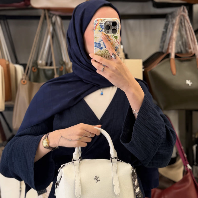 Nas Bag Beyaz Kadın El ve Omuz Çantası - 1521 - 7