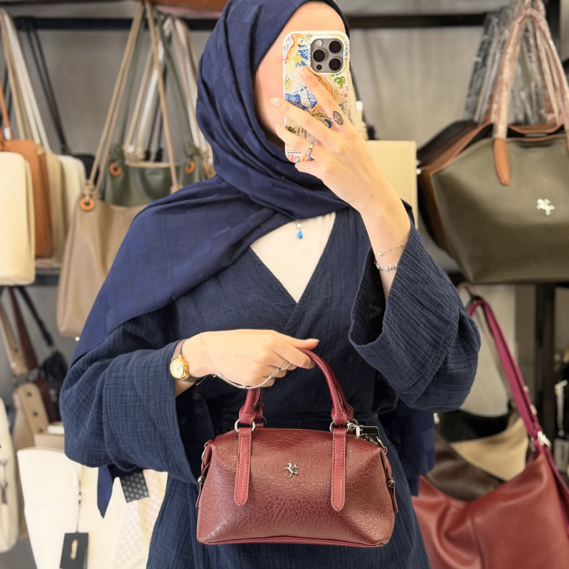 Nas Bag Bordo Kadın El ve Omuz Çantası - 1521 - 2
