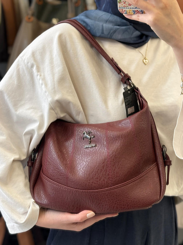 NASBAG Victoria Kumaş Çok Bölmeli Omuz Çantası - 1530