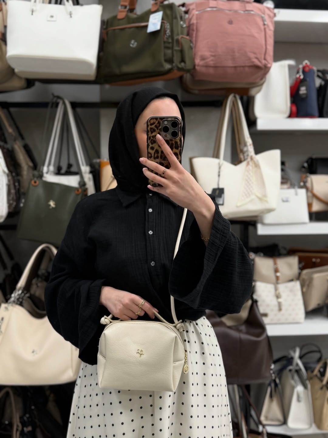 Nas Bag Kadın 2 li Set Krem Omuz ve Çapraz Çanta - 1524