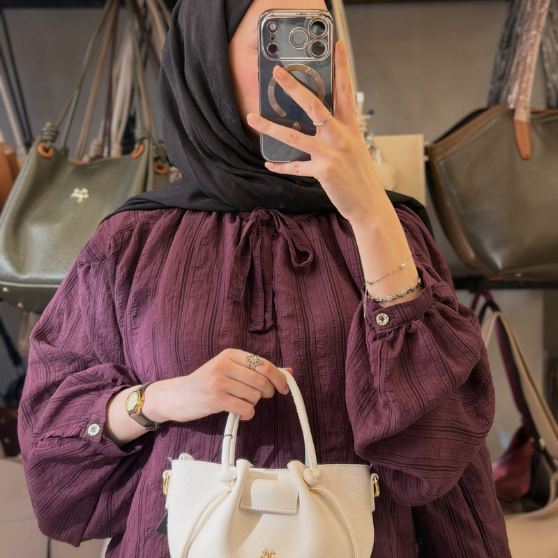 Nas Bag Kadın Mini Büzgülü Şık Beyaz Çapraz Çanta - 1542 - 13
