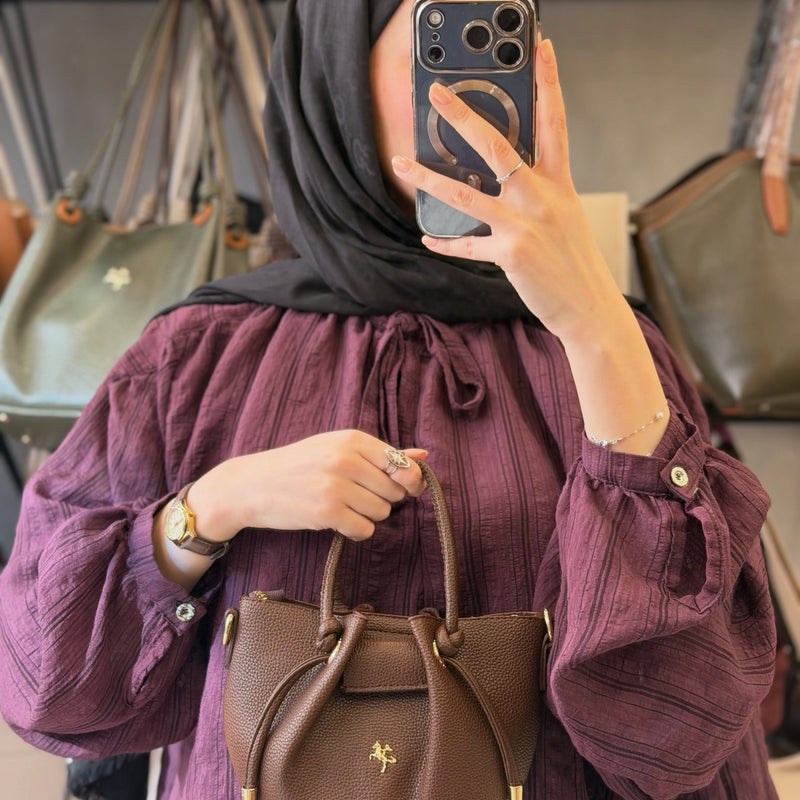 Nas Bag Kadın Mini Büzgülü Şık Çapraz Çanta - 1542 - 31
