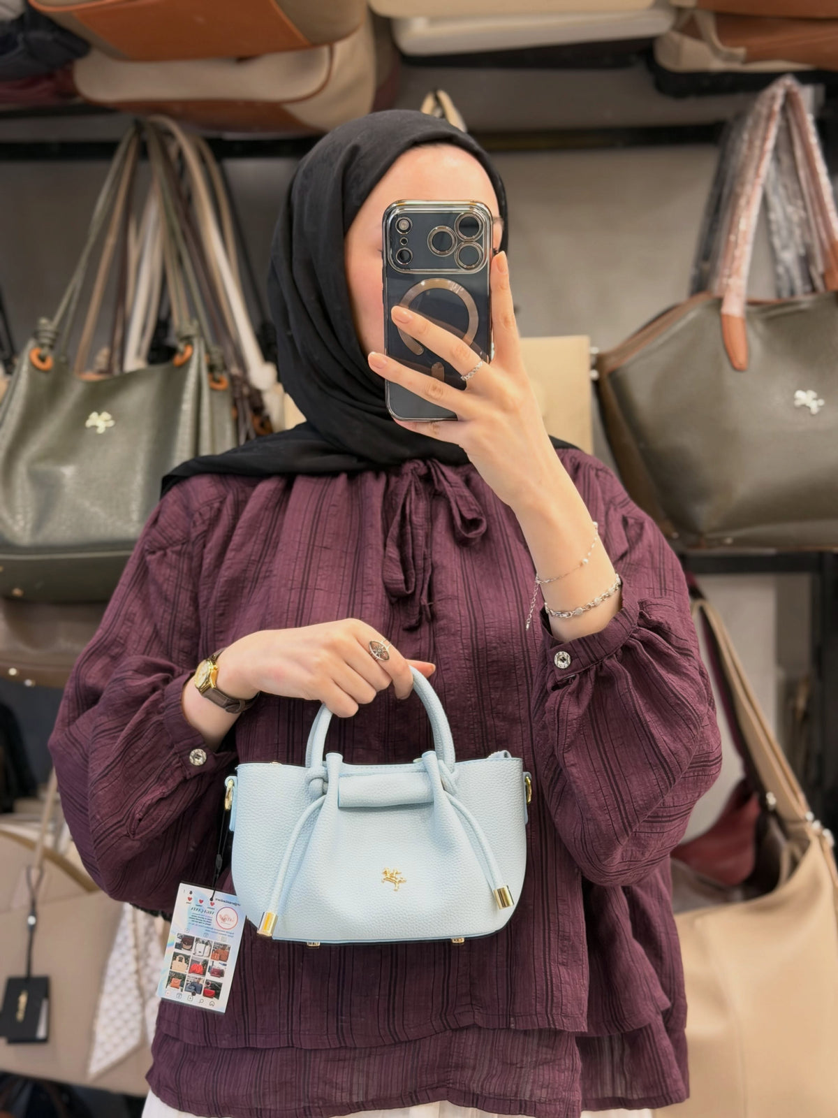 Nas Bag Kadın Mini Büzgülü Şık Çapraz Çanta - 1542