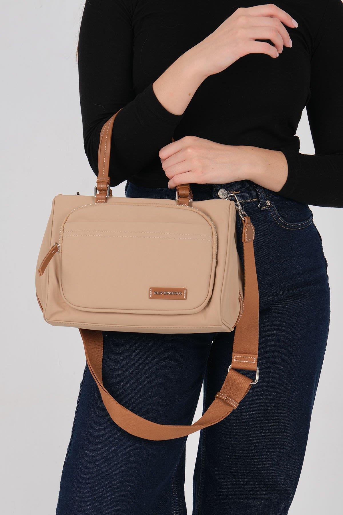 Silver & Polo SP1227 Kadın Omuz Çantası Nut-Taba