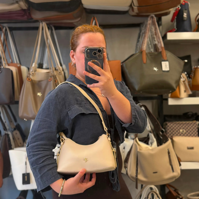 Nas Bag Minimalist Deri Askılı Baget & Çapraz Omuz Çantası - 1549 - 1