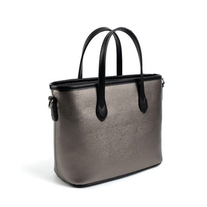 Silver & Polo Platin - Siyah SP1185 Kadın El Çantası