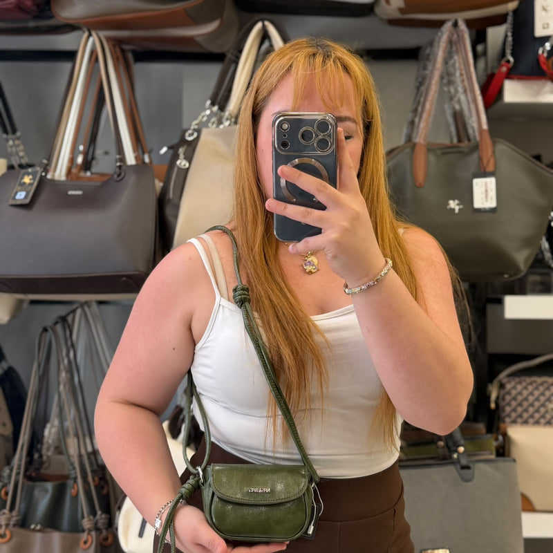 Nas Bag Haki Divora Mini Ayarlanabilir Askılı Çapraz Çanta - 1563 - 1