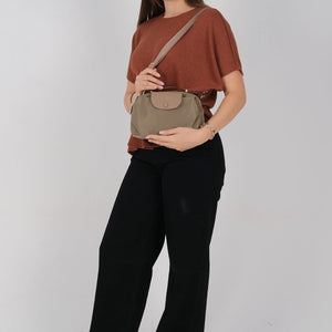 Silver & Polo SP1223 Kadın Çapraz Çanta Yeşil-Kum