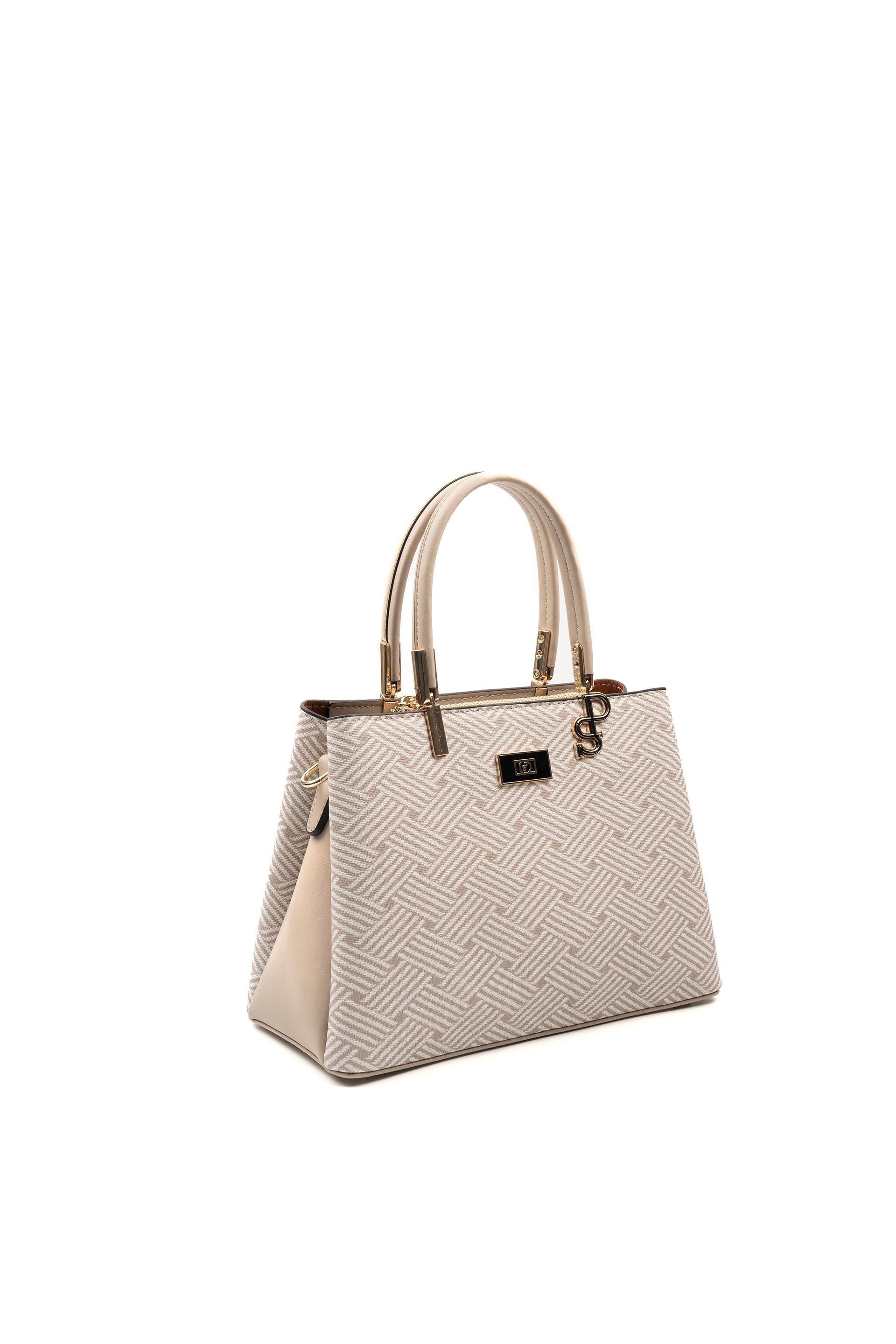 Silver & Polo Bej - Kum SP1098 Kadın El Çantası