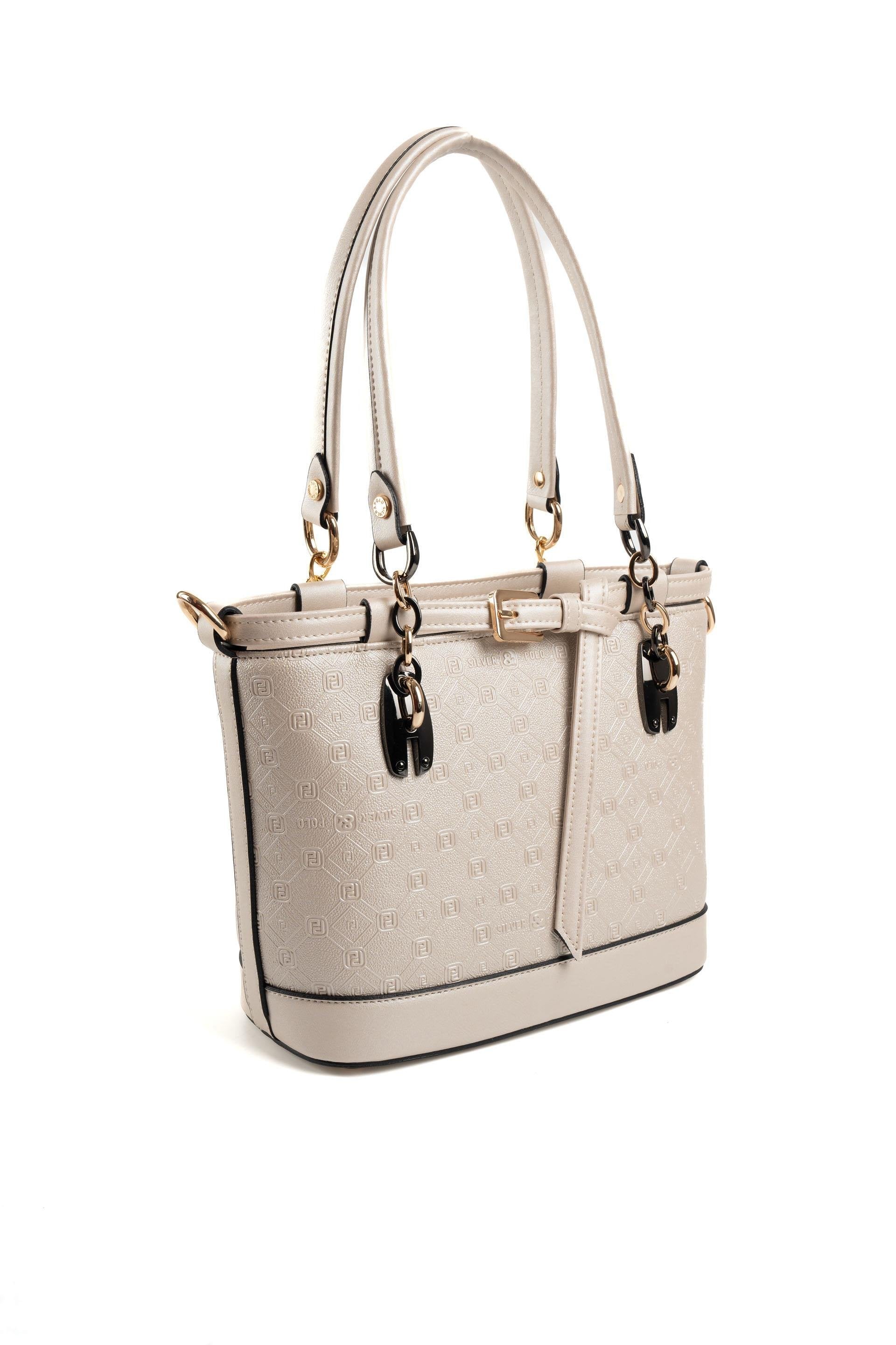 Silver & Polo Bej - S.Bej SP1155 Kadın El Çantası
