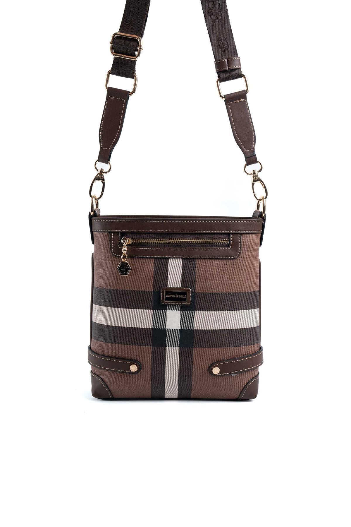 Silver & Polo Koyu Kahve SP1120 Kadın Çapraz Çanta