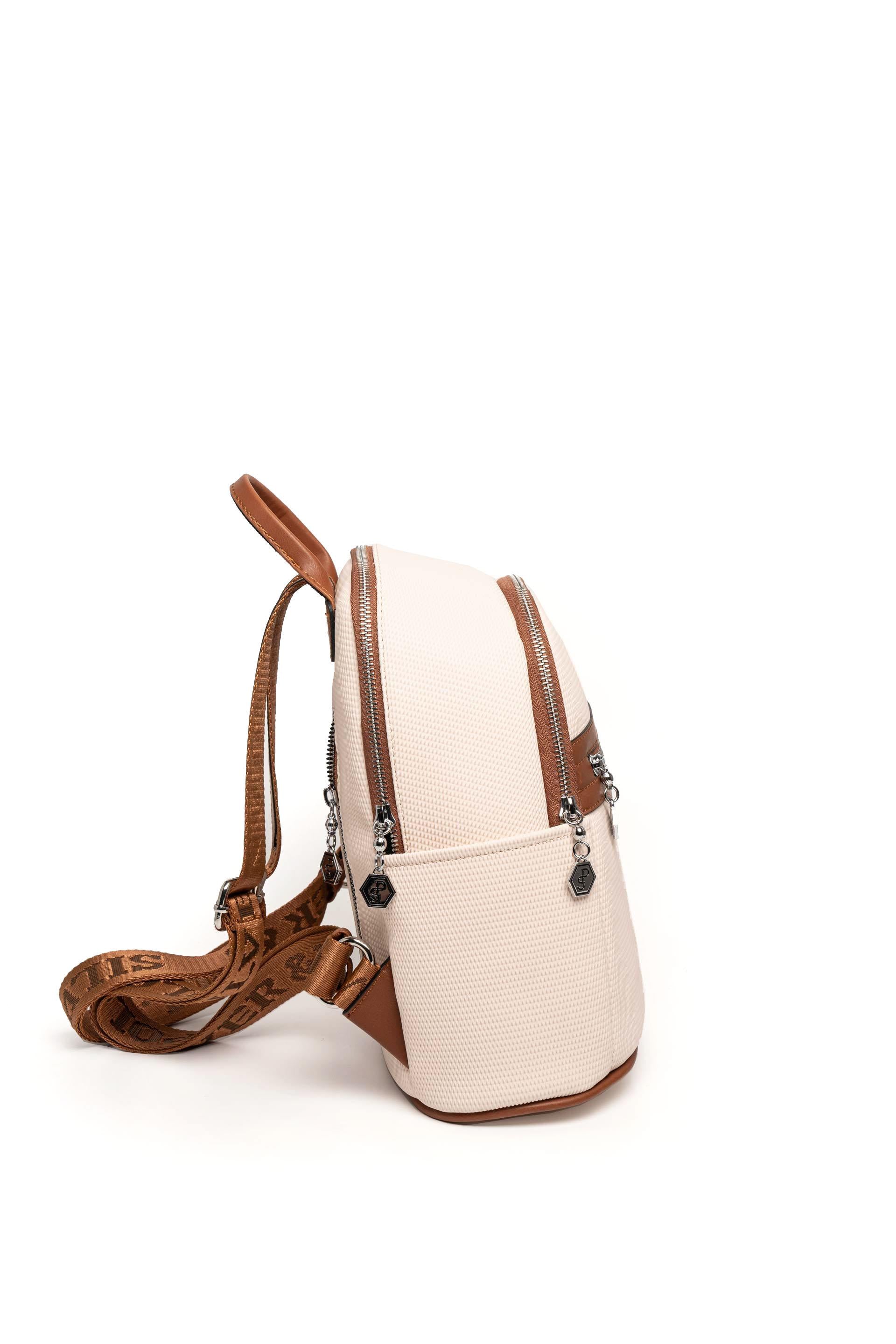 Silver & Polo Bej - Taba SP1161 Kadın Sırt Çantası