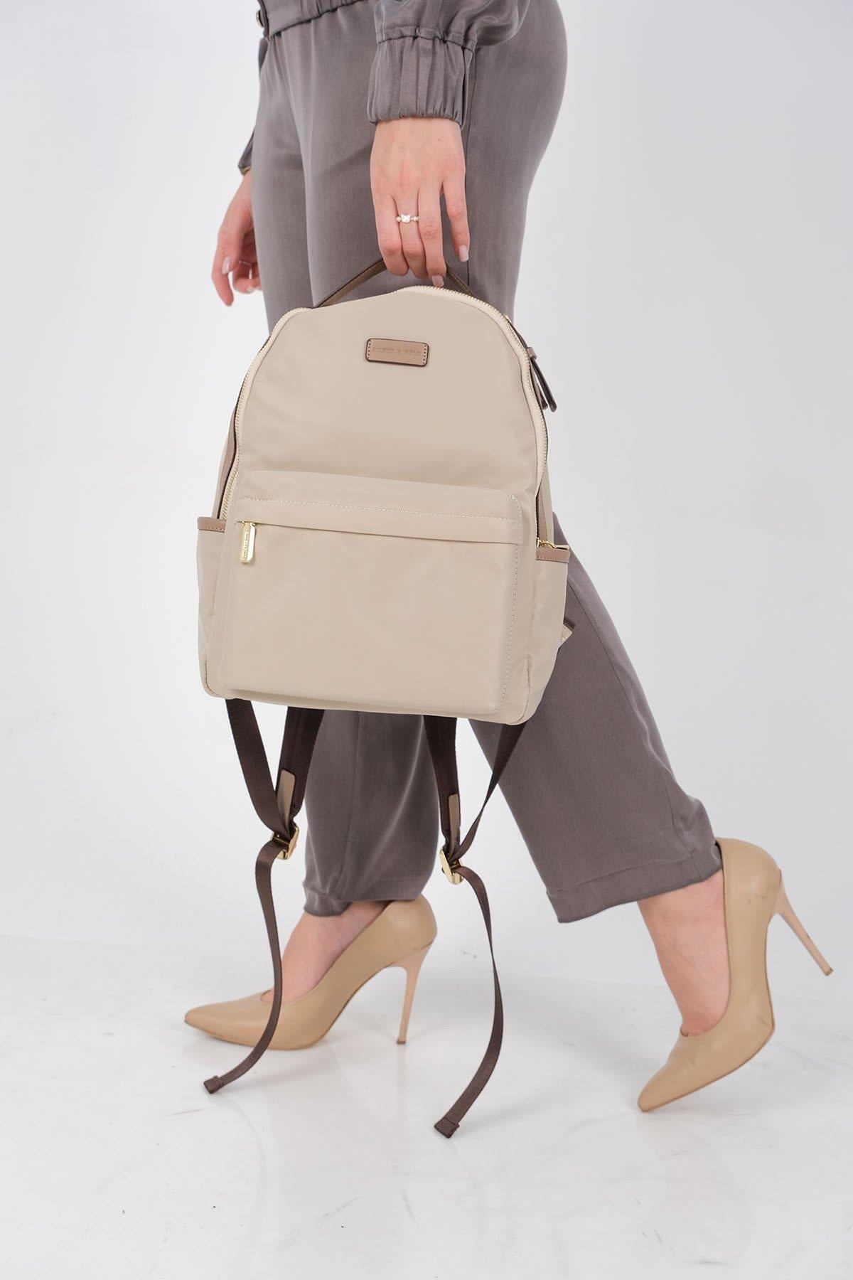 Silver & Polo SP1206 Kadın Sırt Çantası Bej-Kum