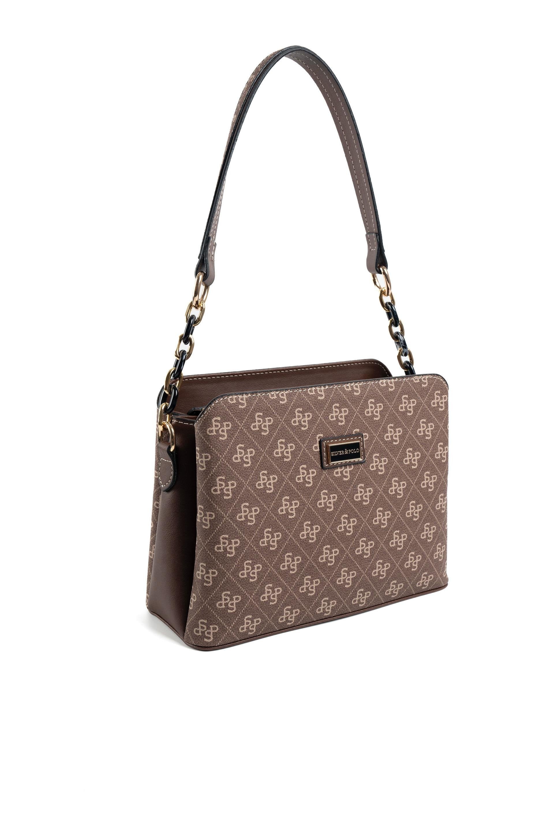 Silver & Polo Kahve SP937 Kadın Omuz Çantası