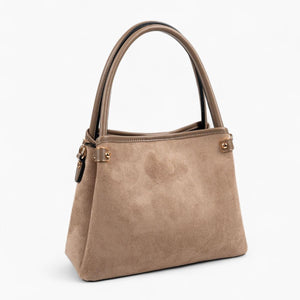 Silver & Polo SP1254 Kadın El Çantası Süet Vizon