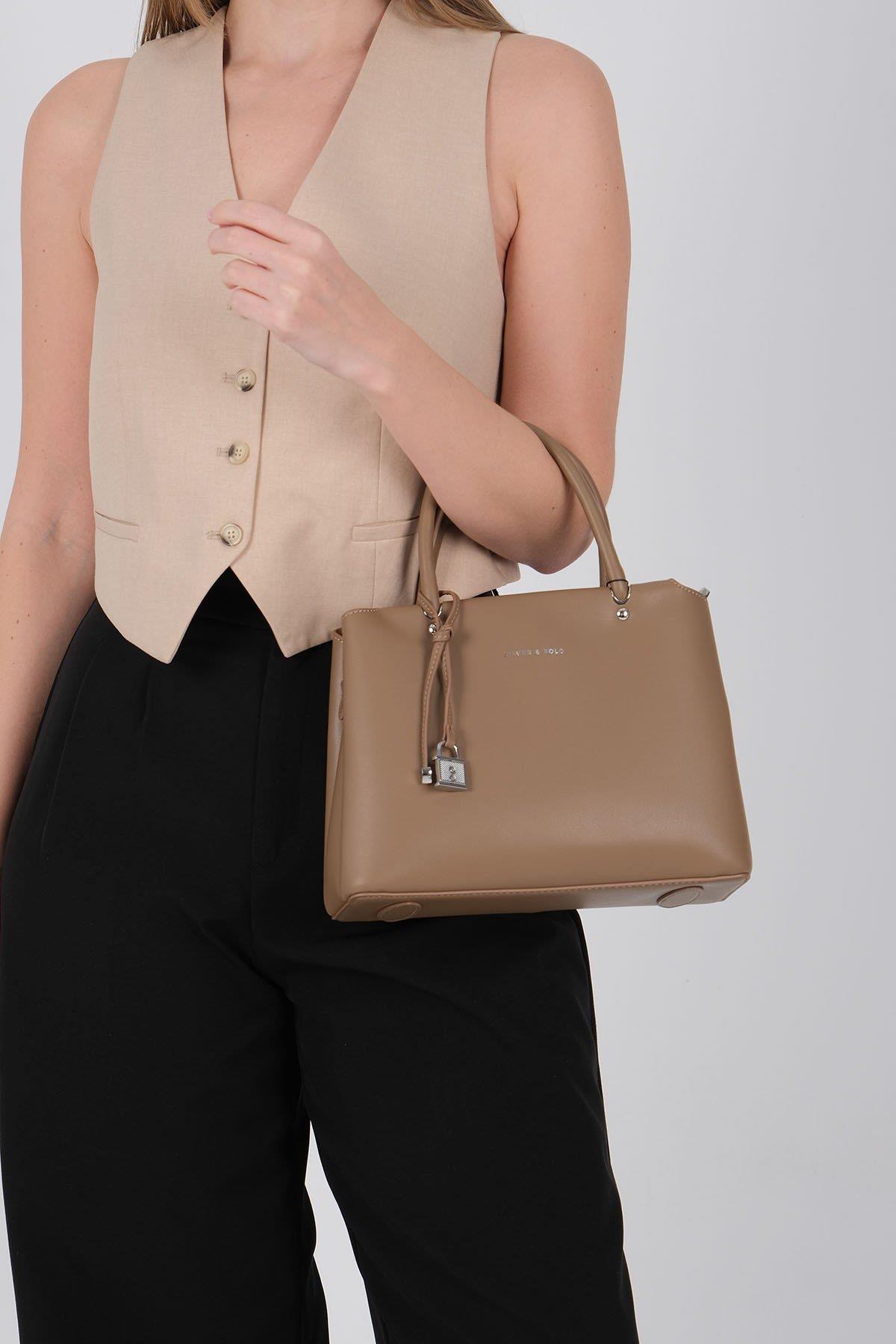 Silver & Polo SP1236 Kadın El Çantası Vizon