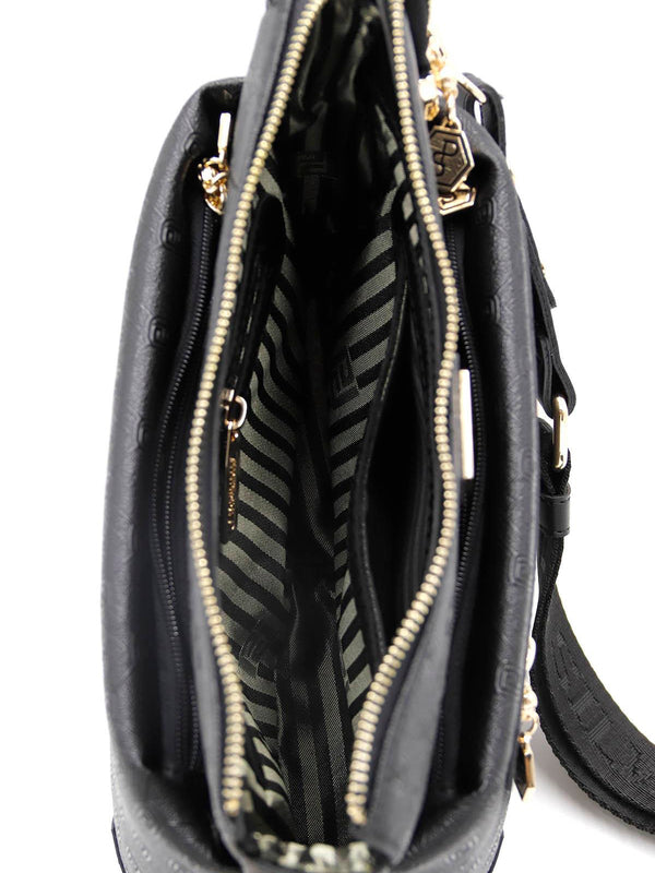 Silver & Polo Siyah Beyaz - Siyah SP1110 Kadın Çapraz Çanta