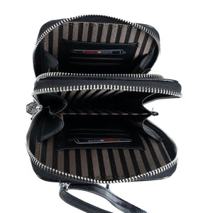 Silver & Polo Pudra - A.Taba SP1011 Kadın Askılı Cüzdanlı Telefon Çantası