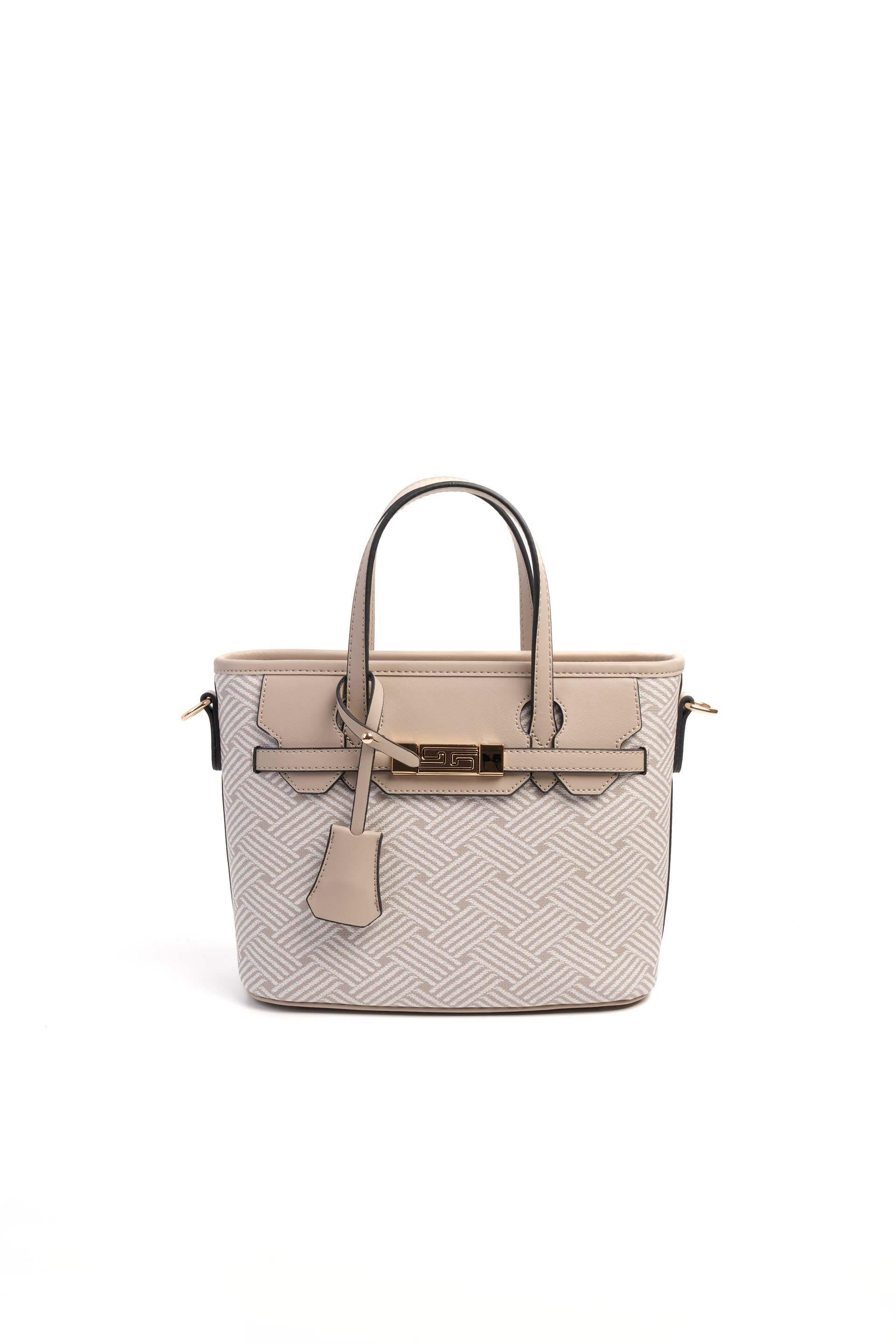 Silver & Polo Bej - Kum SP1185 Kadın El Çantası