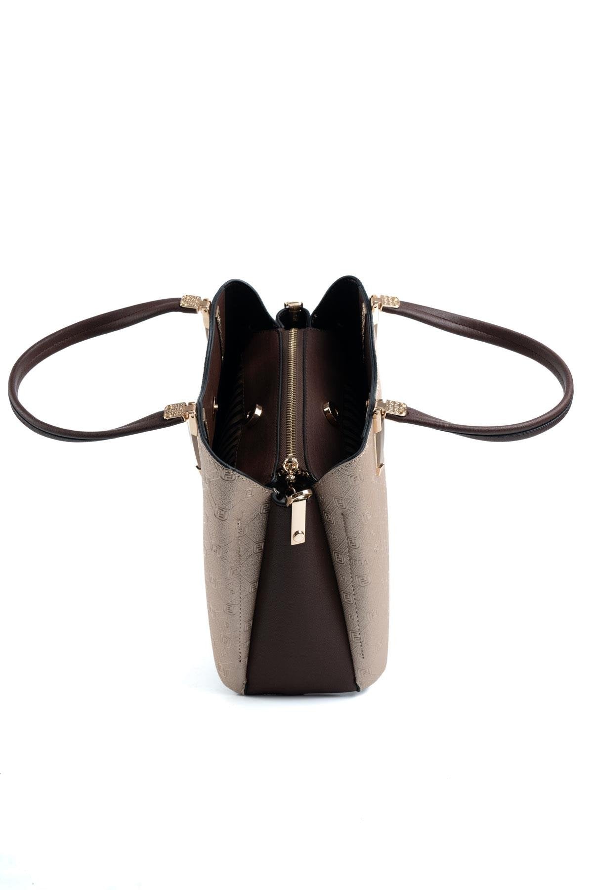 Silver & Polo Nut - Kahve SP1205 Kadın El Çantası