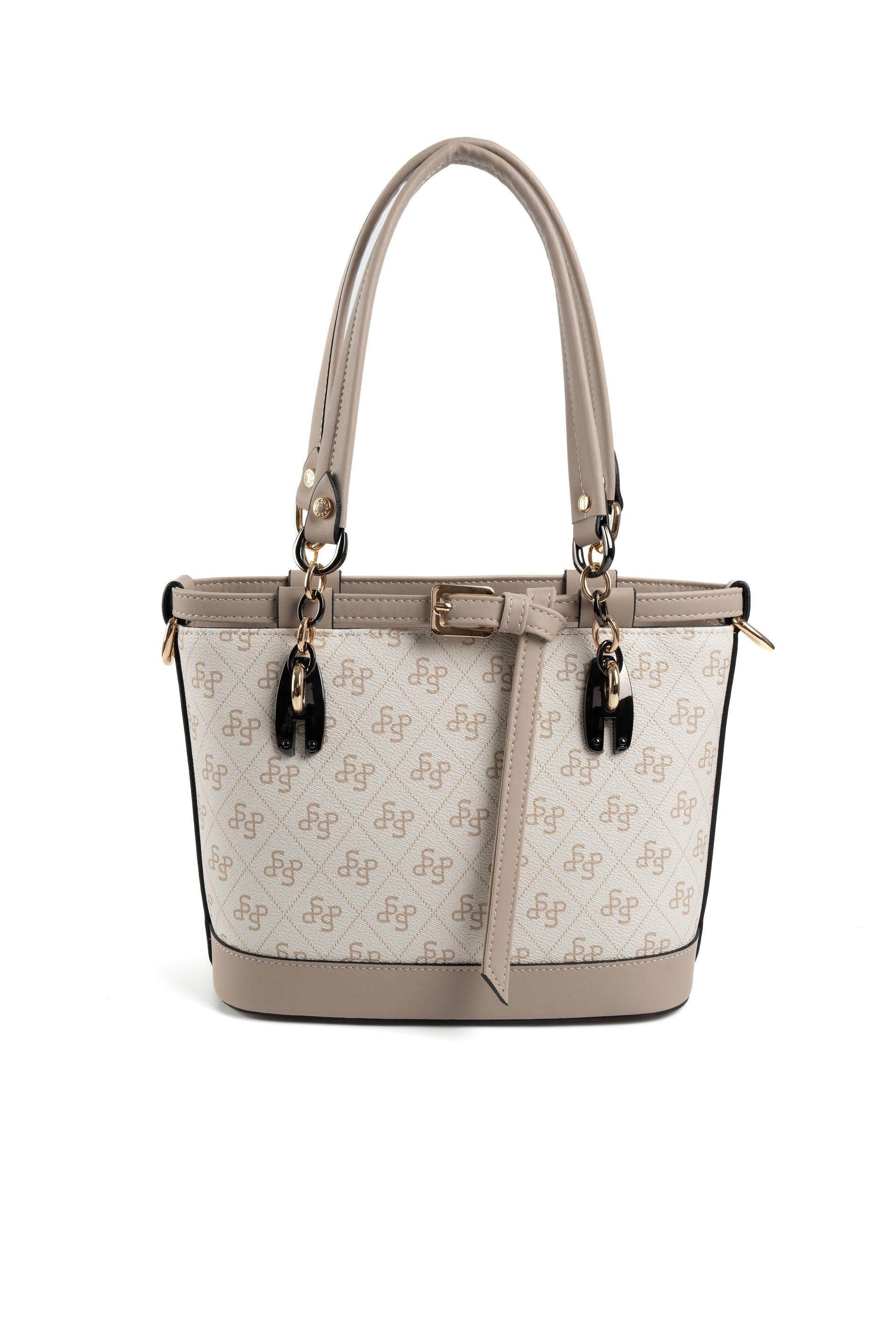 Silver & Polo Bej - Kum SP1155 Kadın El Çantası