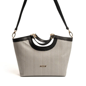 Silver & Polo Siyah Beyaz - Siyah SP1189 Kadın El Çantası