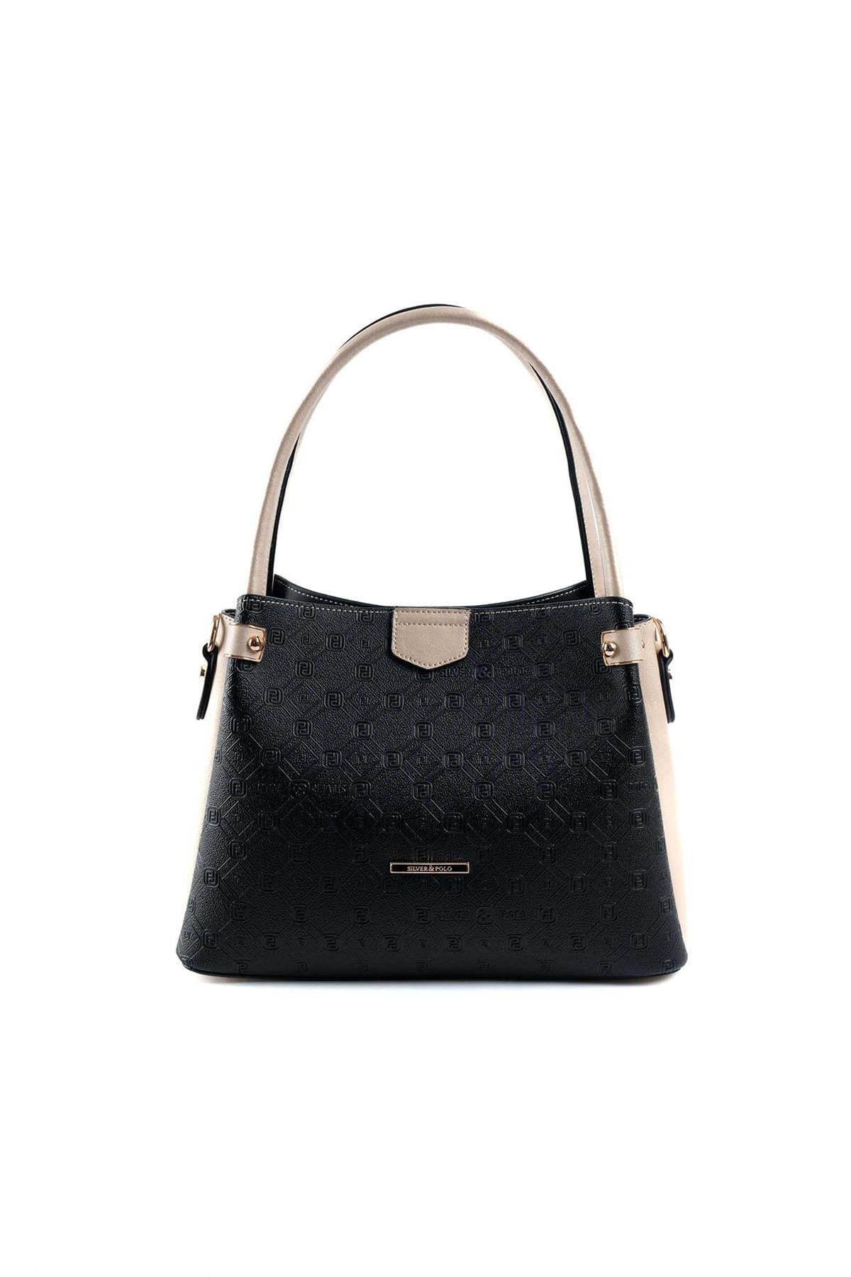 Silver & Polo Siyah - S.nut SP1254 Kadın El Çantası