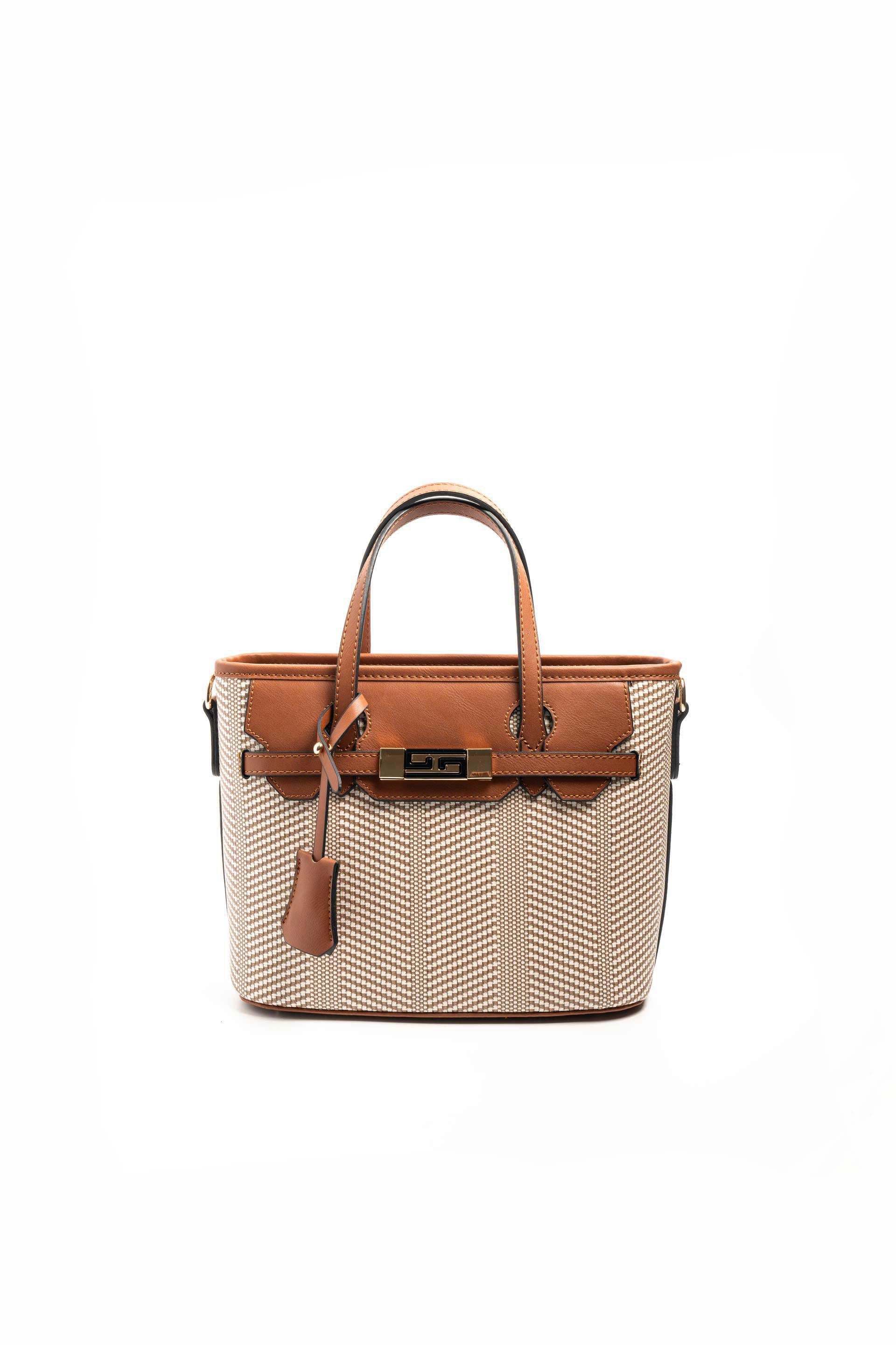 Silver & Polo Bej - Taba SP1185 Kadın El Çantası