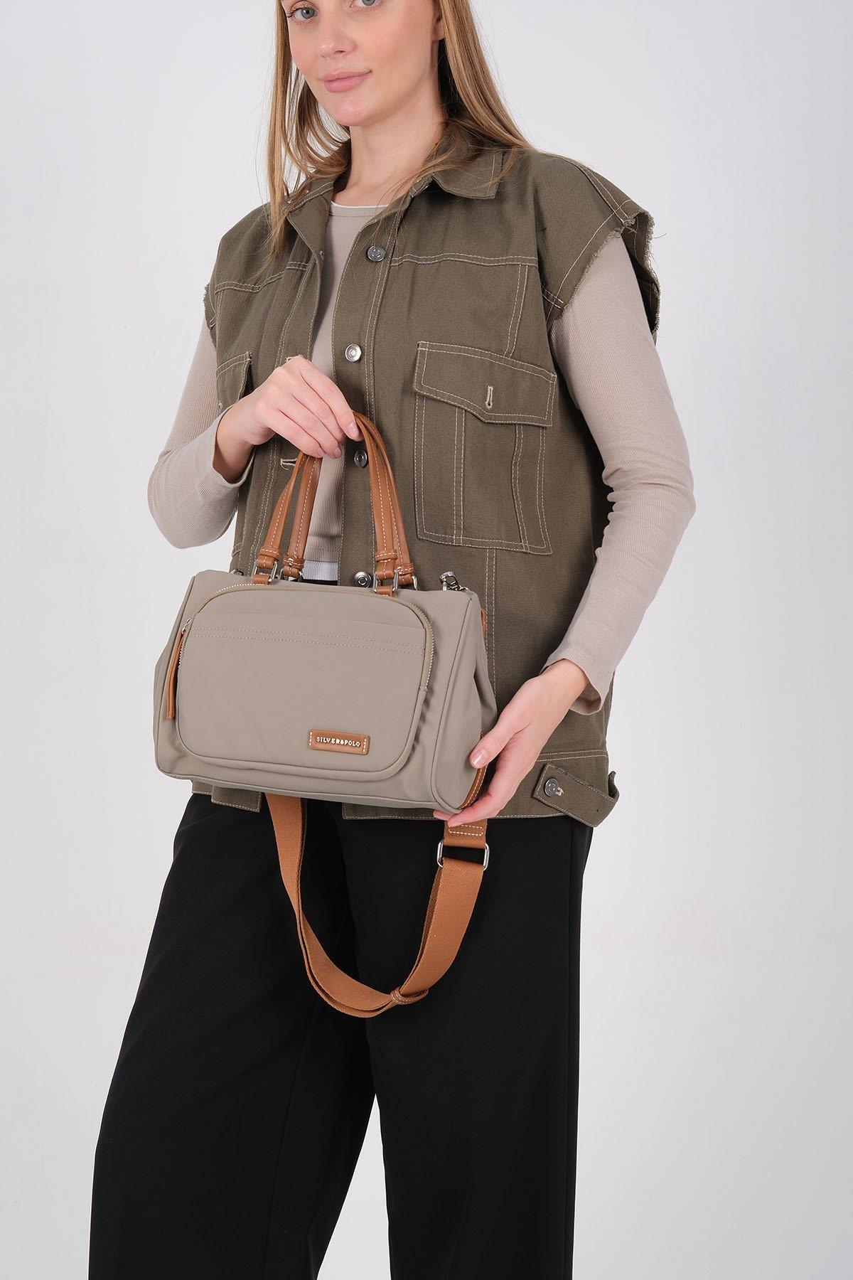 Silver & Polo SP1227 Kadın Omuz Çantası Yeşil-Taba